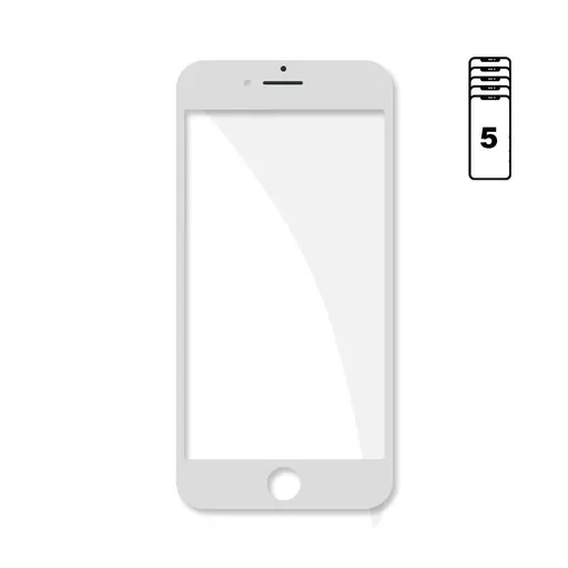 4-in-1 Digitizer (Glass + Frame + Digitizer + OCA + Polarizer) (5 Pack) (CERTIFIED) (White) - For iPhone 6S
