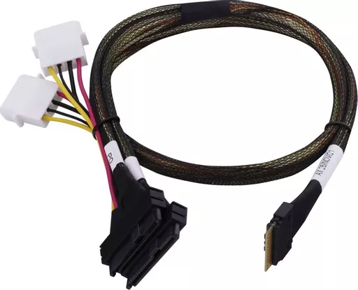 Microchip Technology 2305200-R Serial Attached SCSI (SAS) cable 0.8 m Black, Multicolour