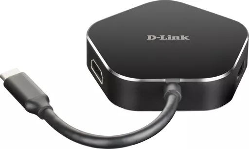 D-Link DUB-M420 notebook dock/port replicator Wired Thunderbolt 3 Black, Silver