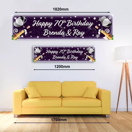 Personalised Banner - Champagne Banner