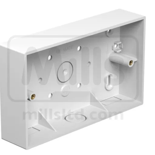 Marshall Tufflex 2 Gang 32mm Back Box MSSB92WH