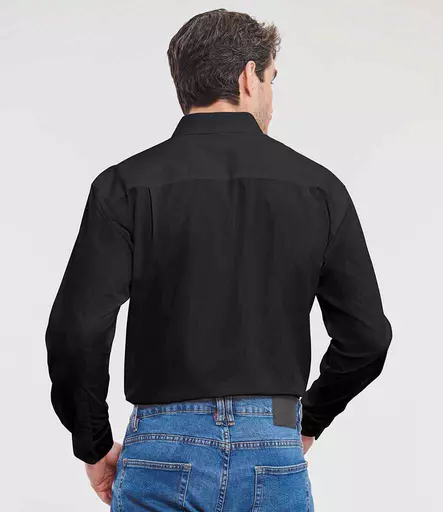 Russell Athletic Collection Long Sleeve Easy Care Cotton Poplin Shirt