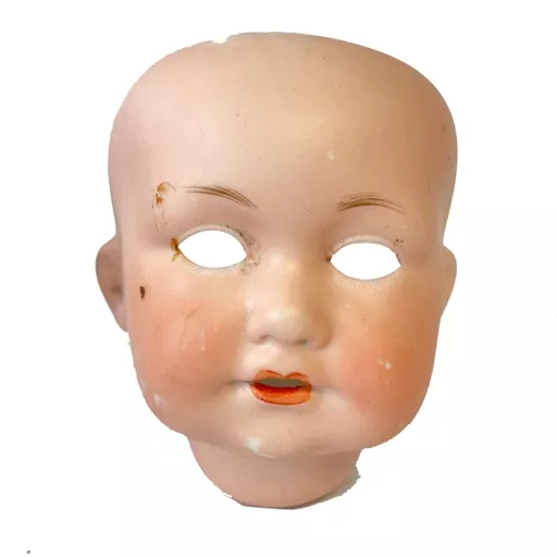 Painted Porcelain Dolls Head