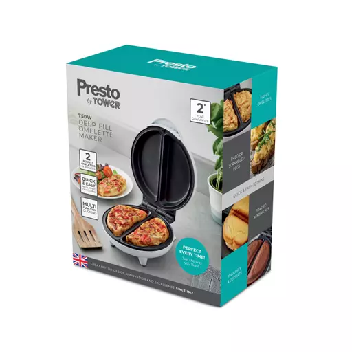 Tower Presto 750W Deep Fill Omelette Maker