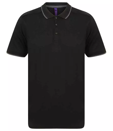 Henbury HiCool® Tipped Polo Shirt
