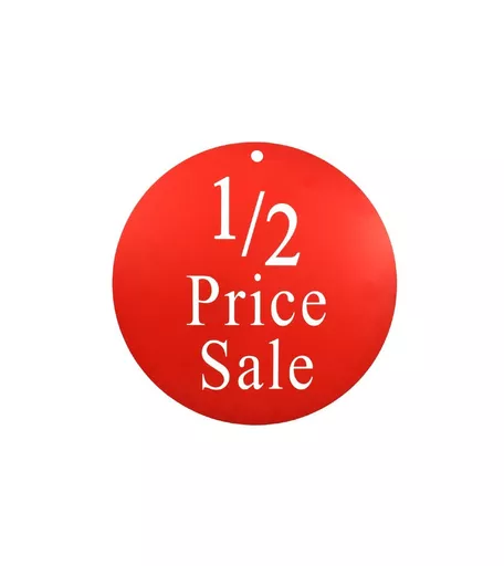 '1/2 Price Sale' Circle Hanging Sign - 460mm