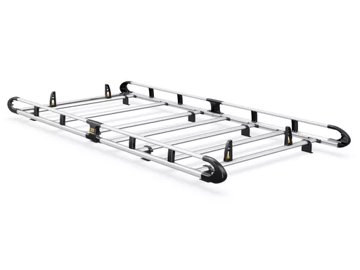 Mercedes Vito 2003-2014 L2, H1 Tailgate - ULTI Rack+ (Aluminium) - 6 Bar Roof Rack