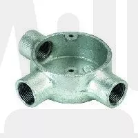 Galvanised Steel Tee Box 20mm - Box of 10