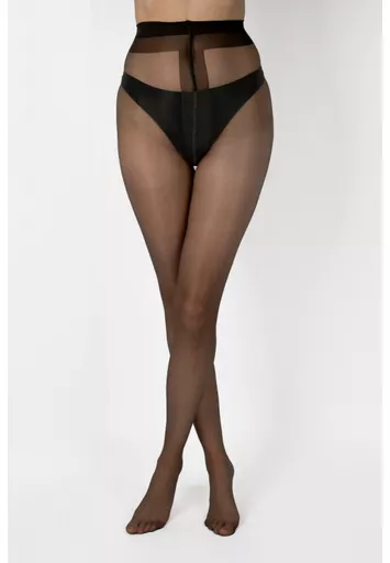 Aristoc 10 Denier Black Front.jpg