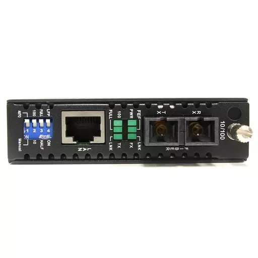 StarTech.com 10/100 Mbps Single Mode Fiber Media Converter SC 30 km