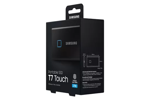 Samsung Portable SSD T7 Touch 2TB - Black