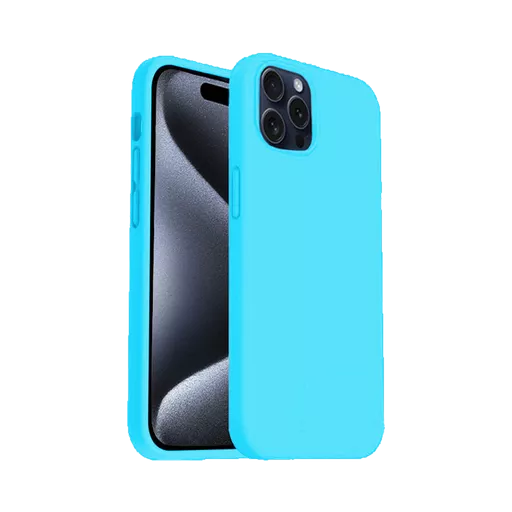 Silicone for iPhone 15 Pro - Sky Blue