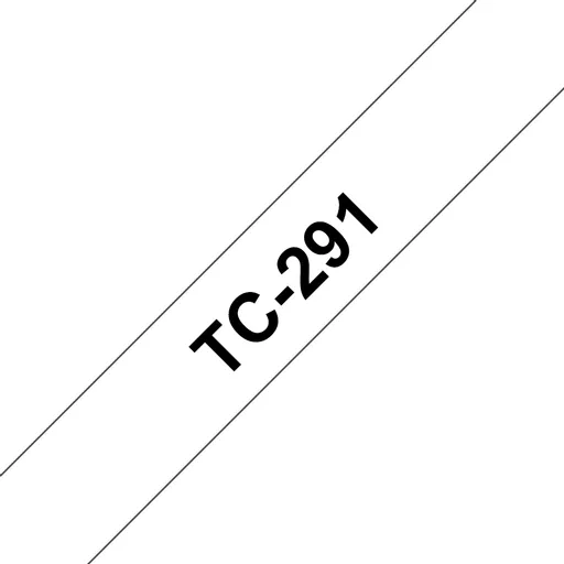 Brother TC-291 DirectLabel black on white 9mm x 7,7m for Brother P-Touch TC 9-12mm