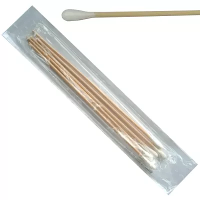 Swab Woodstick Shaft with Cotton Tip 5 in P/Pouch pk 1000