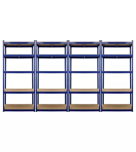 Boltless Premium 5 Shelf Storage Unit 1800mm x 900mm x 450mm - Bundle of 4
