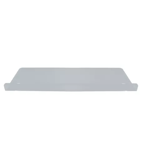 Perspex Slatwall Shelf with Lip - 60cm x 25cm (Shelf brackets NOT included)