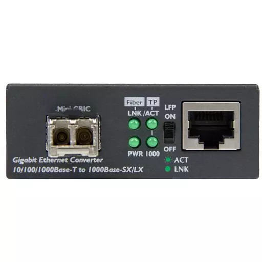 StarTech.com Gigabit Ethernet Fiber Media Converter - Compact - 850nm MM LC - 550m