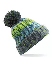 Corkscrew Pom Pom Beanie