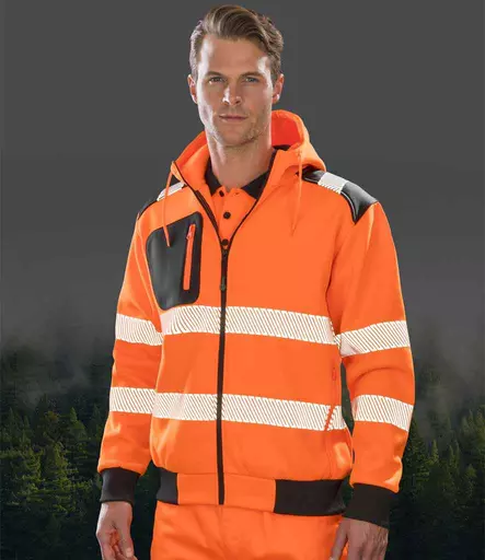 Result Genuine Recycled Safety Zip Hoodie