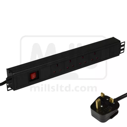 Fusion PDU - Standard UK 3 Pin Sockets with UK 13 Amp Plug