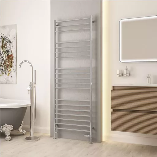 Violla II 1630 x 600 Stainless Steel Towel Rail Mirror Polished