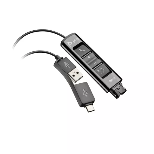 Poly DA85 USB to QD Black Adapter TAA