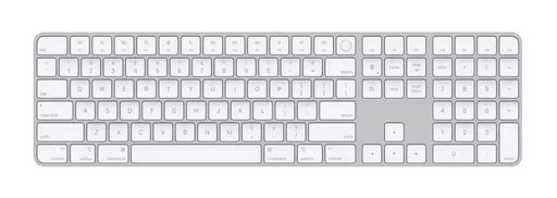 Apple Magic keyboard USB + Bluetooth US English Aluminium, White