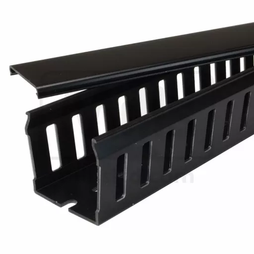 Betaduct Finger Trunking Black - Closed Slot