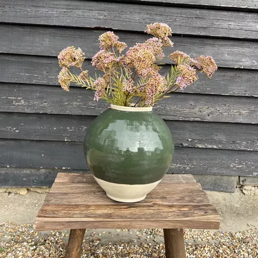 *Rounded Vase, Ines, Green