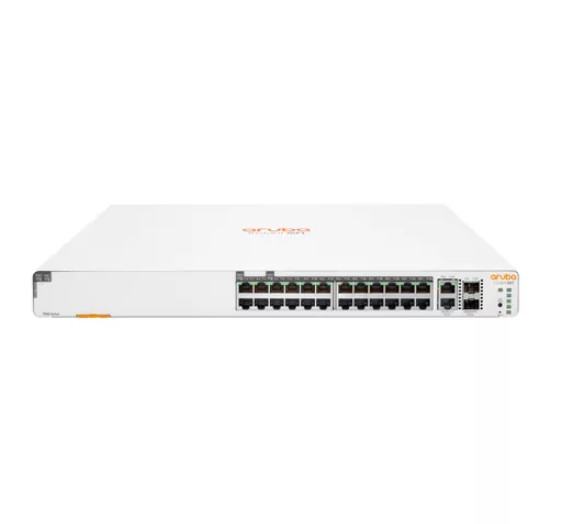 HPE Aruba Networking Aruba Instant On 1960 24G 20p Class4 4p Class6 PoE 2XGT 2SFP+ 370W (x5) Managed L2+ Gigabit Ethernet (10/100/1000) Power over Ethernet (PoE) 1U White