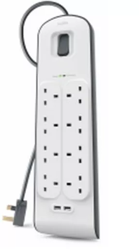 Belkin BSV804AF2M surge protector White 8 AC outlet(s) 2 m