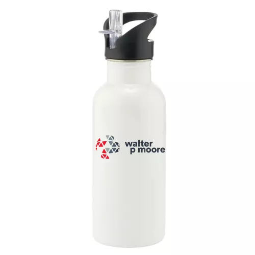 Walter P Moore Water Bottle with Straw