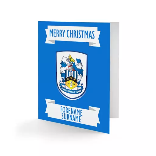 Huddersfield Town Crest Christmas Card