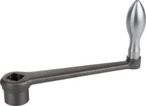 K0685 - Straight Crank Handles In Cast Iron Length 63-200mm