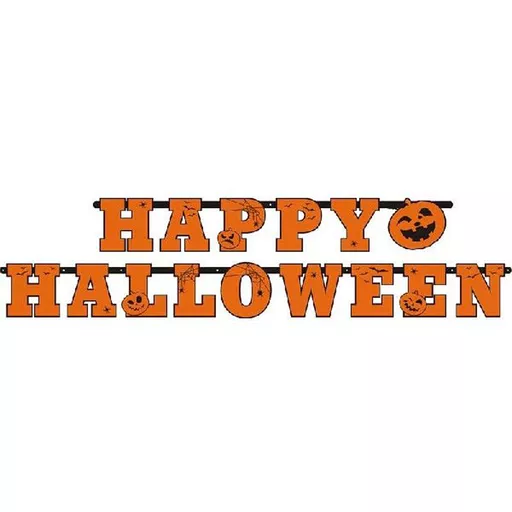 Happy Halloween Pumpkin Banner