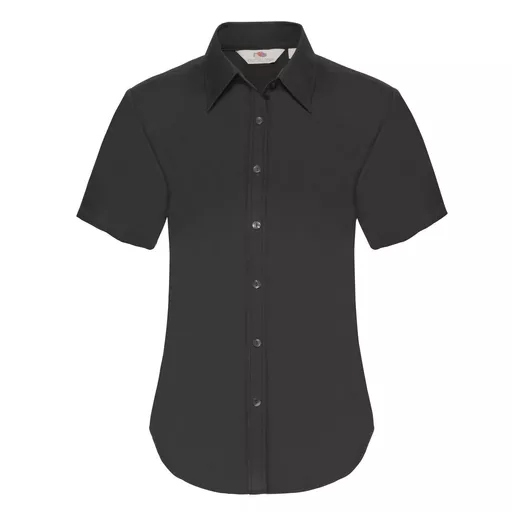 Lady-Fit Short Sleeve Oxford Shirt