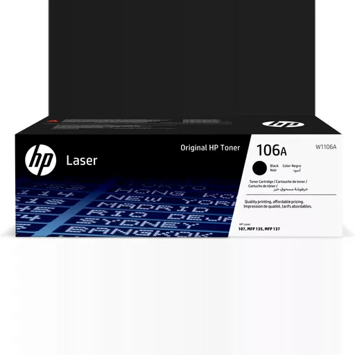 HP W1106A/106A Toner cartridge, 1K pages ISO/IEC 19752 for HP Laser 107