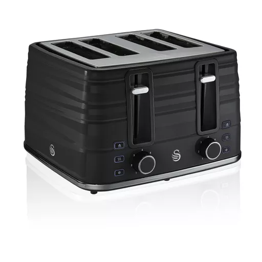 4 Slice Black Toaster