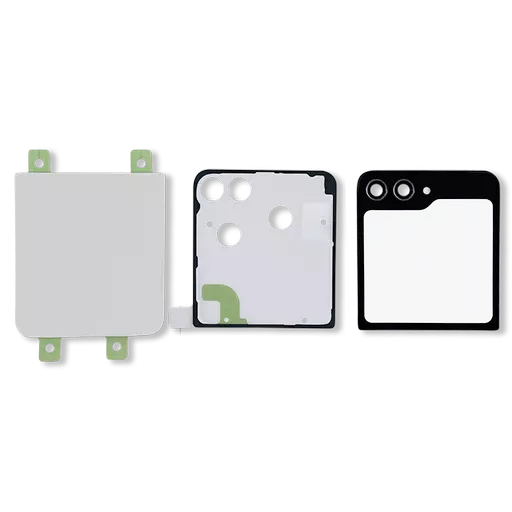 Back Cover (CERTIFIED - Aftermarket) (Cream) (No Logo) - For Galaxy Z Flip5 (2023) (F731)