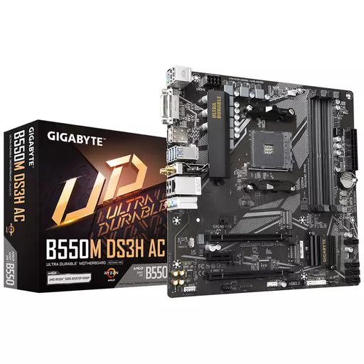 Gigabyte B550M DS3H AC (rev. 1.5/1.6) AMD B550 Socket AM4 micro ATX