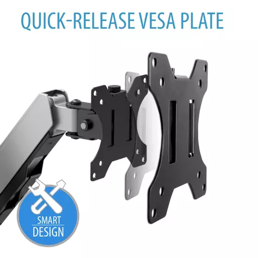 V7 Dual Touch Adjust Monitor Mount