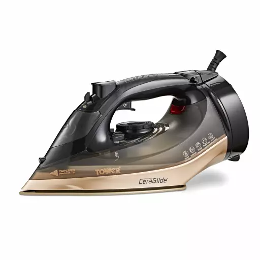 Ceraglide 2800W Steam Iron Black and Gold