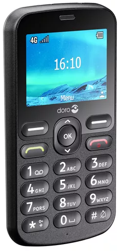 Doro 1880 113.7 g Black Entry-level phone