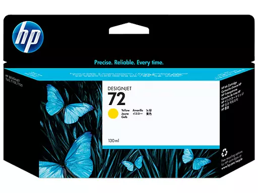 HP C9373A/72 Ink cartridge yellow 130ml for HP DesignJet T 1100/1200/1300/620