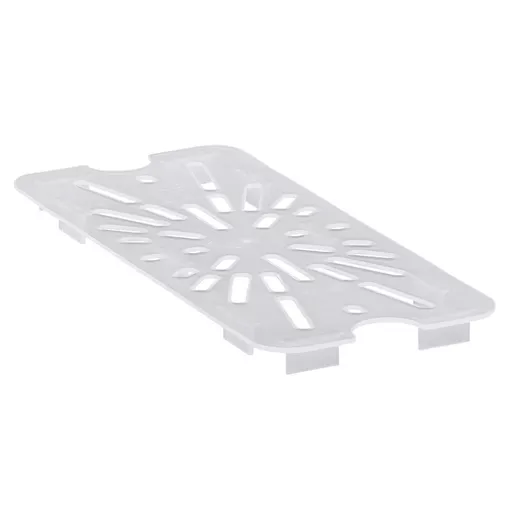 1/3 TRANSLUCENT GN DRAIN SHELF POLYPROPYLENE CAMBRO