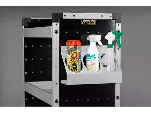 89mm Spray Bottle Holder for Trade Van Racking Side Panel