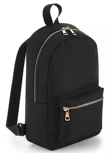 Metallic Zip Mini Backpack