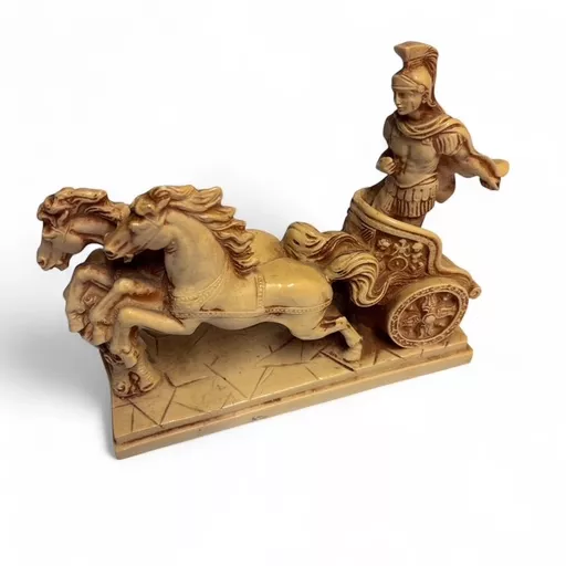 Resin Figurine - Chariot and Horses