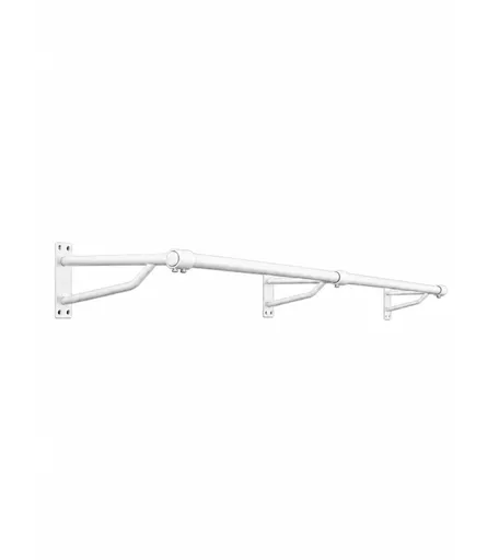 Wall Mounted Rail Set – 2000mm White Hanging Rail