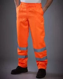 Hi-Vis Polycotton Work Trouser (Reg)